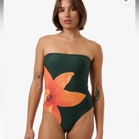 Thrills: Lagoon Strapless One Piece Swimsuit - Picture 2 of 12